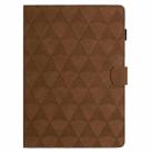 For Samsung Galaxy Tab A9 Diamond Texture Embossed Leather Tablet Case(Brown) - 3