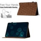 For Samsung Galaxy Tab A9 Diamond Texture Embossed Leather Tablet Case(Brown) - 6