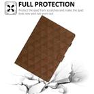 For Samsung Galaxy Tab A9 Diamond Texture Embossed Leather Tablet Case(Brown) - 7