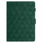 For Samsung Galaxy Tab A9 Diamond Texture Embossed Leather Tablet Case(Green) - 3