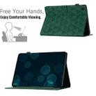 For Samsung Galaxy Tab A9 Diamond Texture Embossed Leather Tablet Case(Green) - 6
