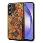 For Samsung Galaxy A54 5G Dual Card Slot Holder Phone Case(Autumn Yellow) - 1