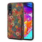 For Samsung Galaxy A70 Dual Card Slot Holder Phone Case(Spring Green) - 1