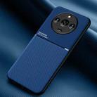 For Realme 11 Classic Tilt Strip Grain Magnetic Shockproof PC + TPU Phone Case(Blue) - 1