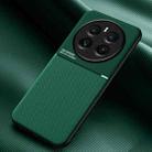 For Realme 12 Pro / 12 Pro+ Classic Tilt Strip Grain Magnetic Shockproof PC + TPU Phone Case(Green) - 1