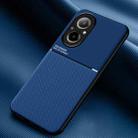 For Realme C67 4G Classic Tilt Strip Grain Magnetic Shockproof PC + TPU Phone Case(Blue) - 1