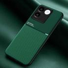 For vivo S17e Classic Tilt Strip Grain Magnetic Shockproof PC + TPU Phone Case(Green) - 1