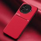 For vivo iQOO Z9 Classic Tilt Strip Grain Magnetic Shockproof PC + TPU Phone Case(Red) - 1