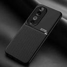 For vivo S19 Classic Tilt Strip Grain Magnetic PC Hybrid TPU Phone Case(Black) - 1