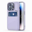 For iPhone 14 Pro DUX DUCIS Rafi II Series MagSafe Magnetic Holder RFID Phone Case(Purple) - 1