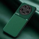 For Xiaomi 13 Ultra Classic Tilt Strip Grain Magnetic Shockproof PC + TPU Phone Case(Green) - 1