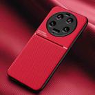 For Xiaomi 13 Ultra Classic Tilt Strip Grain Magnetic Shockproof PC + TPU Phone Case(Red) - 1