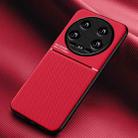 For Xiaomi 14 Ultra Classic Tilt Strip Grain Magnetic Shockproof PC + TPU Phone Case(Red) - 1