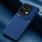 For Xiaomi Redmi Note 13 Pro 4G Classic Tilt Strip Grain Magnetic Shockproof PC + TPU Phone Case(Blue) - 1