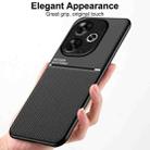 For Xiaomi Redmi Turbo 3 Classic Tilt Strip Grain Magnetic Shockproof PC + TPU Phone Case(Blue) - 2