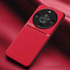 For Huawei Maimang 30 Classic Tilt Strip Grain Magnetic Shockproof PC + TPU Phone Case(Red) - 1