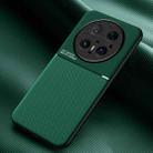 For Huawei Mate 70 Pro / Mate 70 Pro+ Classic Tilt Strip Grain Magnetic PC Hybrid TPU Phone Case(Green) - 1