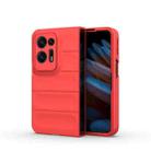 For OPPO Find N2 Magic Shield Fold PC Shockproof Phone Case(Red) - 1