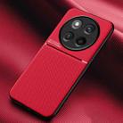 For Honor X60 Pro Classic Tilt Strip Grain Magnetic PC Hybrid TPU Phone Case(Red) - 1