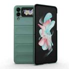 For Samsung Galaxy Z Flip4 5G Magic Shield Fold PC Shockproof Phone Case(Dark Green) - 1