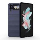 For Samsung Galaxy Z Flip4 5G Magic Shield Fold PC Shockproof Phone Case(Dark Blue) - 1