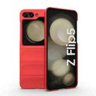 For Samsung Galaxy Z Flip5 5G Magic Shield Fold PC Shockproof Phone Case(Red) - 1