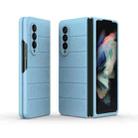 For Samsung Galaxy Z Fold3 5G Magic Shield Fold PC Shockproof Phone Case(Light Blue) - 1