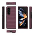 For Samsung Galaxy Z Fold6 Magic Shield Fold PC Shockproof Phone Case(Wine Red) - 3