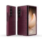 For Samsung Galaxy Z Fold7 5G Magic Shield Fold PC Shockproof Phone Case(Wine Red) - 1