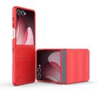 For Samsung Galaxy Z Flip7 5G Magic Shield Fold PC Shockproof Phone Case(Red) - 1