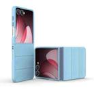 For Samsung Galaxy Z Flip7 5G Magic Shield Fold PC Shockproof Phone Case(Light Blue) - 1