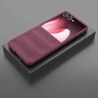 For Samsung Galaxy Z Flip7 5G Magic Shield Fold PC Shockproof Phone Case(Wine Red) - 2