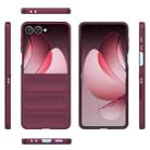 For Samsung Galaxy Z Flip7 5G Magic Shield Fold PC Shockproof Phone Case(Wine Red) - 3
