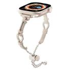 For Apple Watch Series 9 45mm Twist Metal Bracelet Chain Watch Band(Starlight) - 1