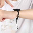 For Apple Watch SE 2022 40mm Twist Metal Bracelet Chain Watch Band(Black) - 4