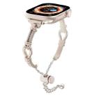 For Apple Watch SE 40mm Twist Metal Bracelet Chain Watch Band(Starlight) - 1