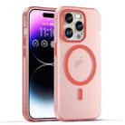 For iPhone 14 Pro MagSafe Frosted Translucent TPU + PC Full Coverage Phone Case(Red) - 1