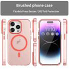 For iPhone 14 Pro MagSafe Frosted Translucent TPU + PC Full Coverage Phone Case(Red) - 2