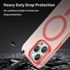 For iPhone 14 Pro MagSafe Frosted Translucent TPU + PC Full Coverage Phone Case(Red) - 8
