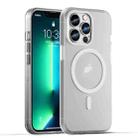 For iPhone 13 Pro MagSafe Frosted Translucent TPU + PC Full Coverage Phone Case(White) - 1