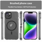 For iPhone 16 MagSafe Frosted Translucent TPU + PC Full Coverage Phone Case(Black) - 2