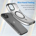 For iPhone 16 MagSafe Frosted Translucent TPU + PC Full Coverage Phone Case(Black) - 3