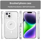 For iPhone 16 MagSafe Frosted Translucent TPU + PC Full Coverage Phone Case(White) - 2