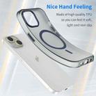For iPhone 16 MagSafe Frosted Translucent TPU + PC Full Coverage Phone Case(Dark Blue) - 3
