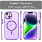 For iPhone 16 MagSafe Frosted Translucent TPU + PC Full Coverage Phone Case(Dark Purple) - 2