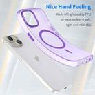For iPhone 16 MagSafe Frosted Translucent TPU + PC Full Coverage Phone Case(Dark Purple) - 3