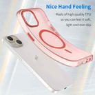 For iPhone 16 MagSafe Frosted Translucent TPU + PC Full Coverage Phone Case(Red) - 3