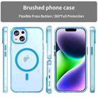 For iPhone 16 Plus MagSafe Frosted Translucent TPU + PC Full Coverage Phone Case(Blue) - 2