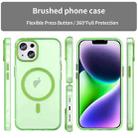 For iPhone 16 Plus MagSafe Frosted Translucent TPU + PC Full Coverage Phone Case(Green) - 2