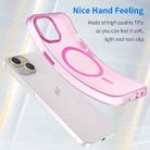 For iPhone 16 Plus MagSafe Frosted Translucent TPU + PC Full Coverage Phone Case(Pink) - 3